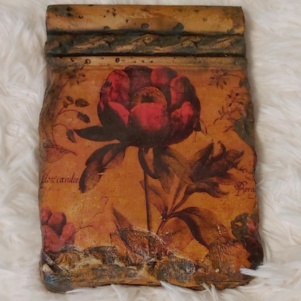 S. Kurtz 🌹 Rose stone cast wall tile